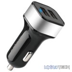 24W 4.8A Dual USB Travel Car Charger  CC340 Silver
